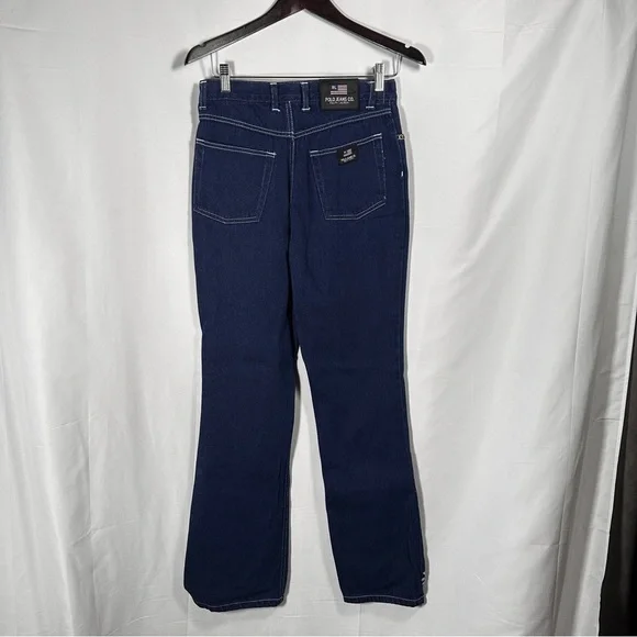 Vintage Polo Ralph Lauren Girls Jeans 100% Cotton Embroidered Floral Hem Y2K 5/6